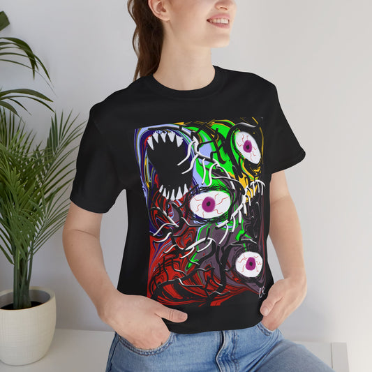 Horror Eyes Graphic Tee — Creepy Monster Art T-Shirt