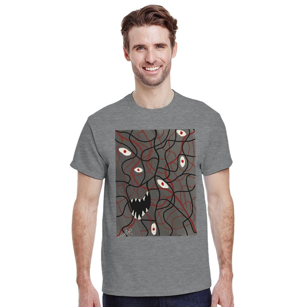 Silent Riot Heavyweight Unisex Crewneck T-shirt | Gildan® 5000 - The Artsy Brain