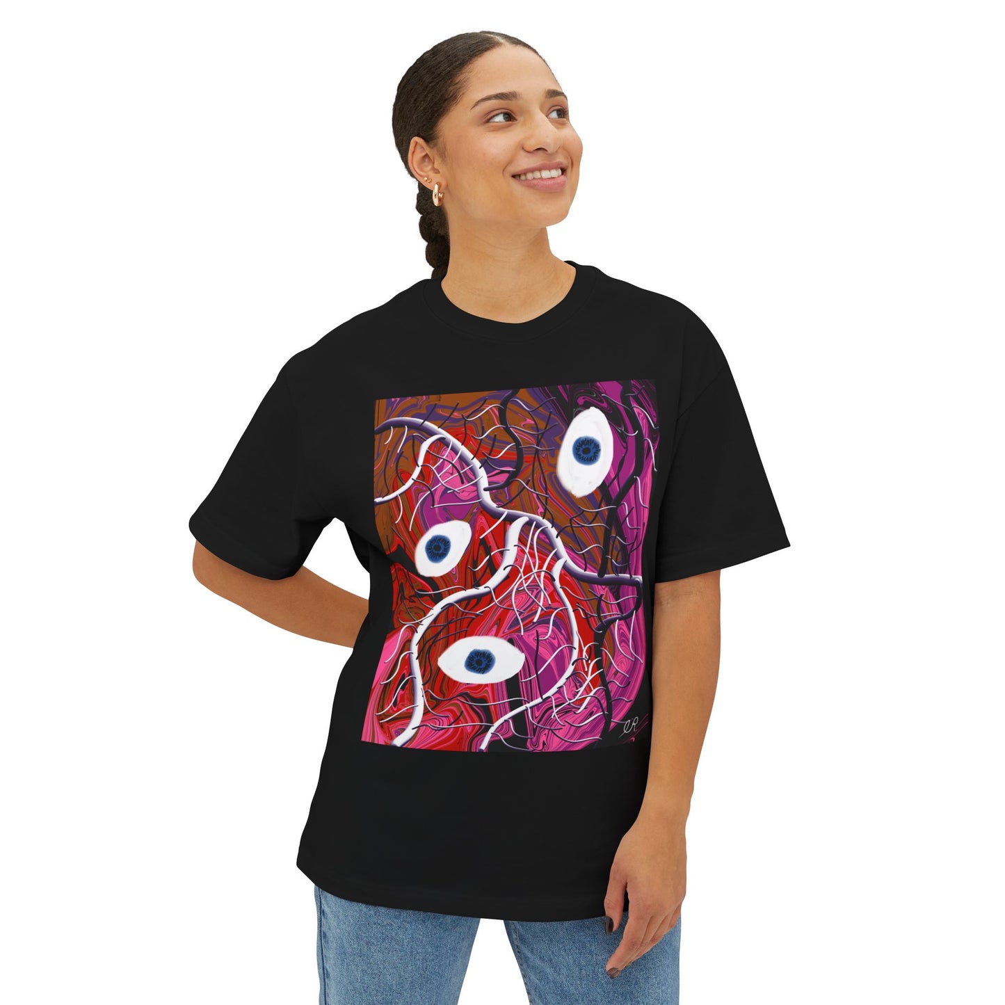 Abstract Eye Art Tee — Surreal Psychedelic Graphic T-Shirt