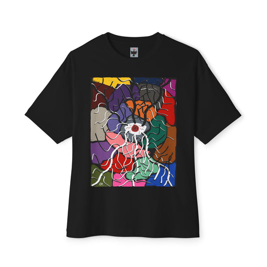 Abstract Color Burst Tee — Psychedelic Brain Art Graphic Shirt