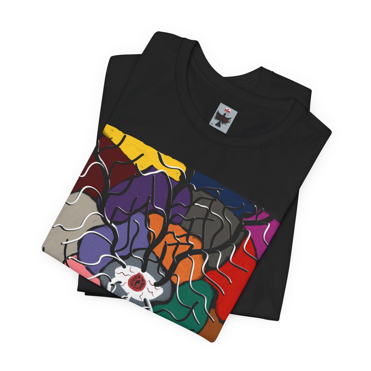 Abstract Eye Art T-Shirt — Colorful Psychedelic Graphic Tee