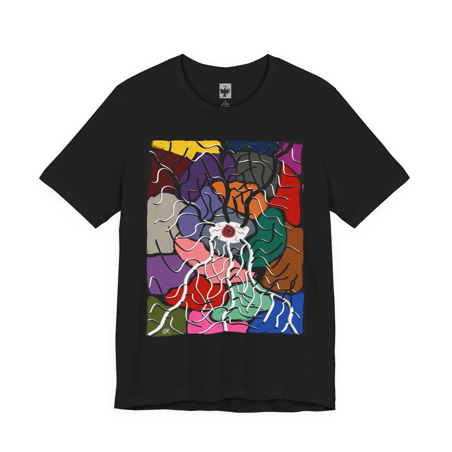 Abstract Eye Art T-Shirt — Colorful Psychedelic Graphic Tee