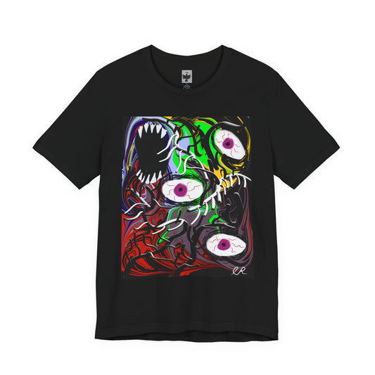 Horror Eyes Graphic Tee — Creepy Monster Art T-Shirt