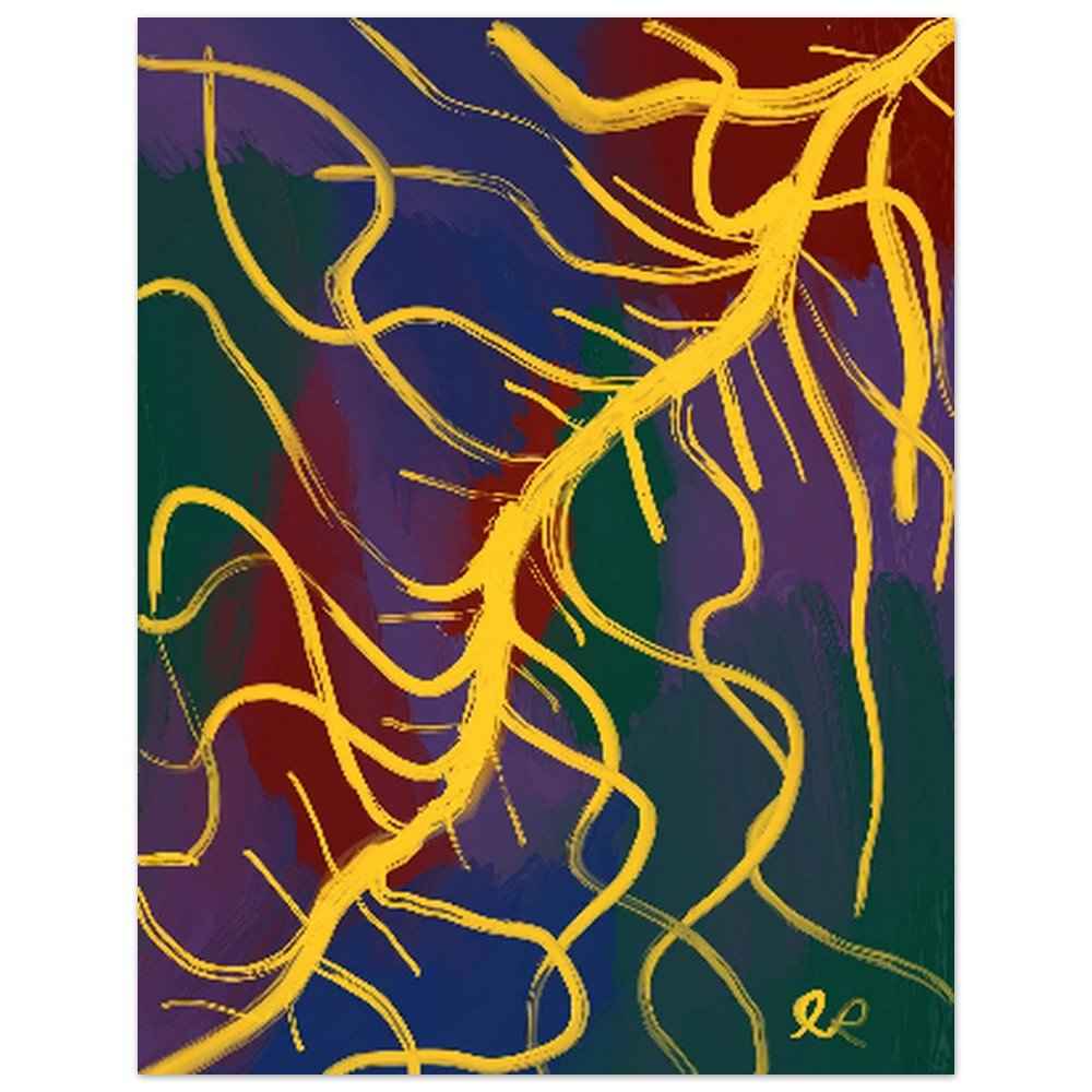 Electric Neuron Fine Art Poster 27x35 cm / 11x14″
