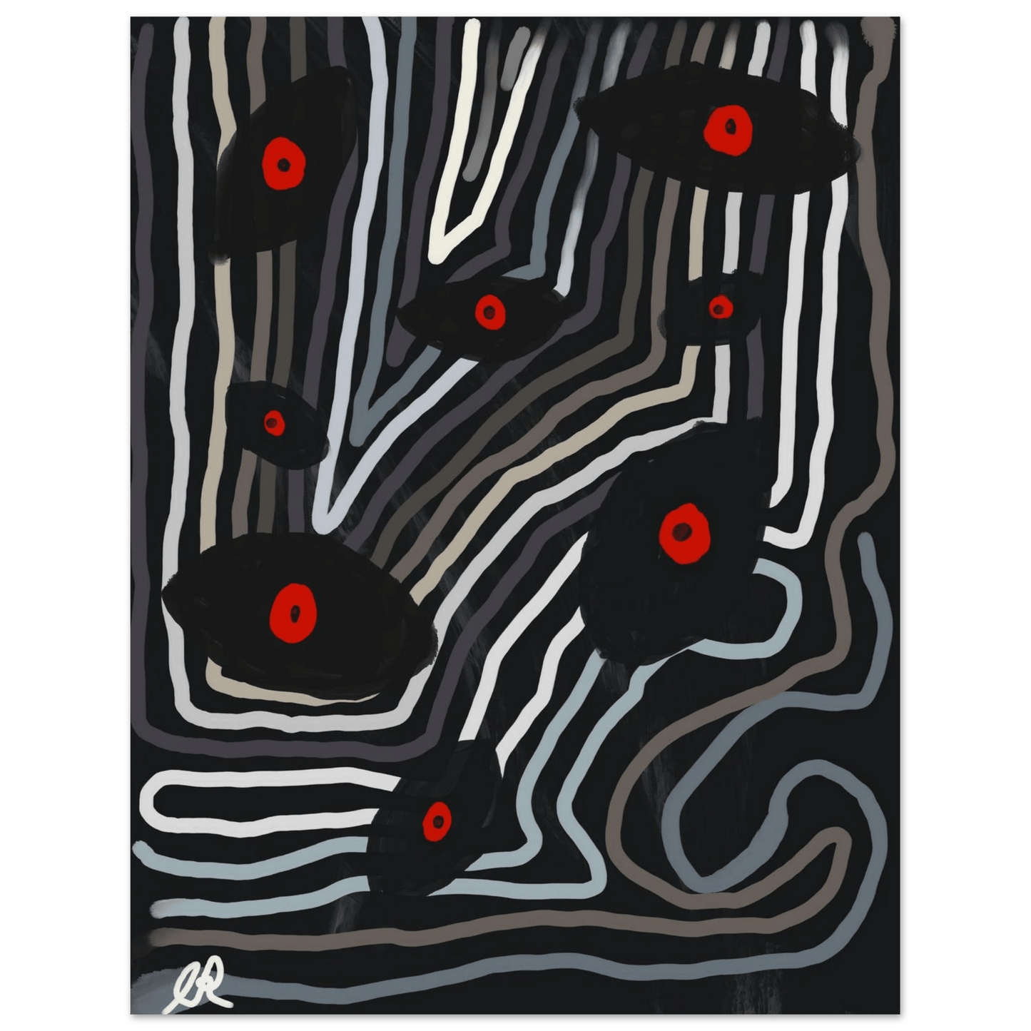 Eyes of the Veil Fine Art Poster 27x35 cm / 11x14″ - The Artsy Brain