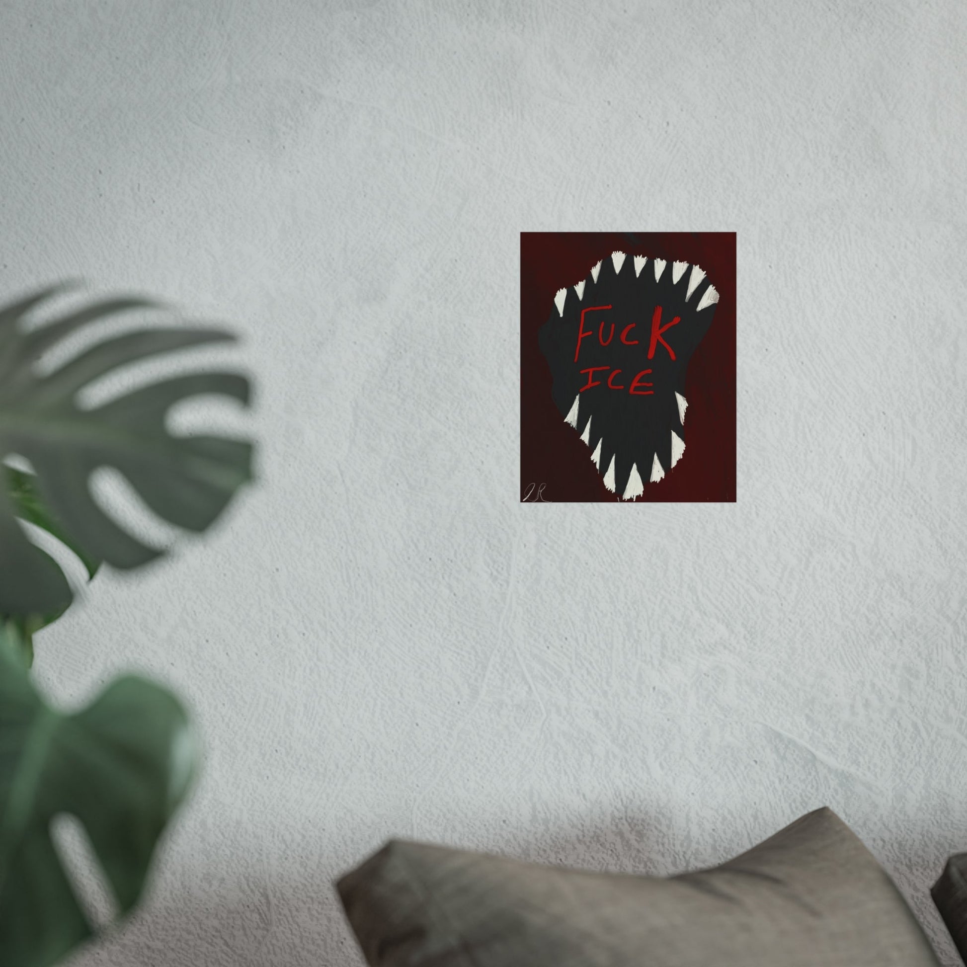 Fuck Ice Fine Art Poster — Political Digital Painting - The Artsy Brain