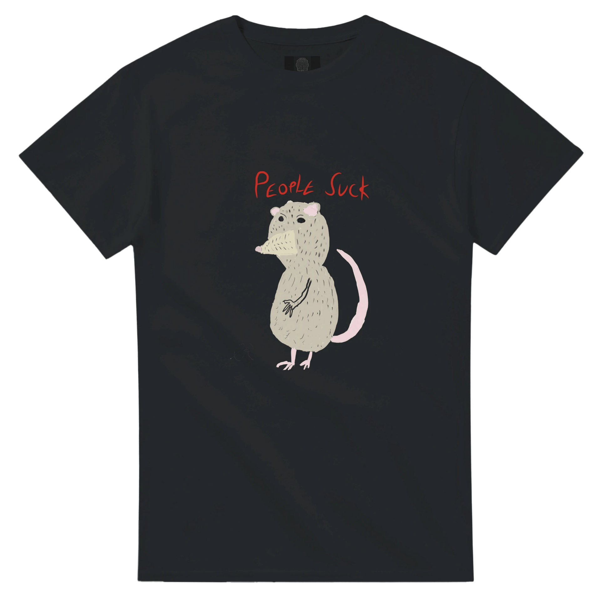 People Suck Heavyweight Unisex Crewneck T-shirt | Gildan® 5000 - The Artsy Brain