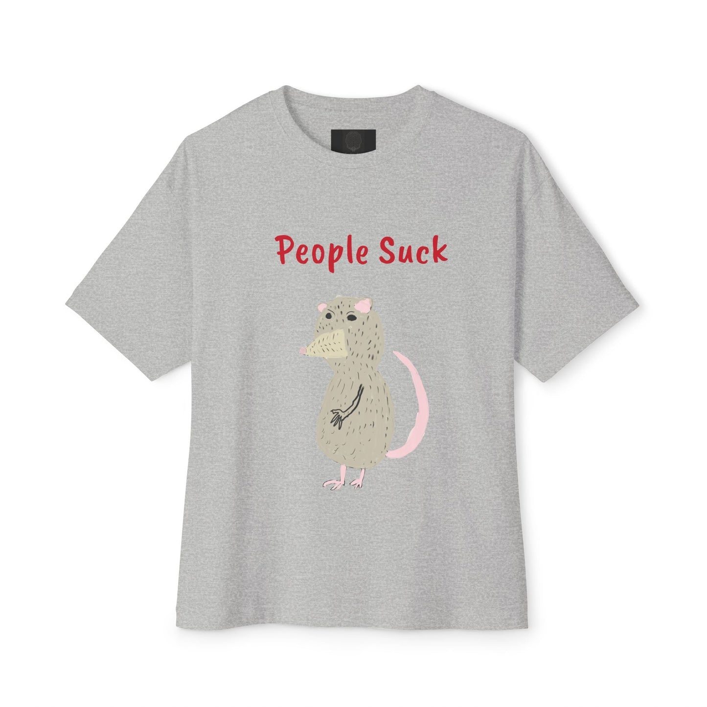 People Suck Possum Graphic Tee — Funny Sarcastic Oversized T-Shirt - The Artsy Brain