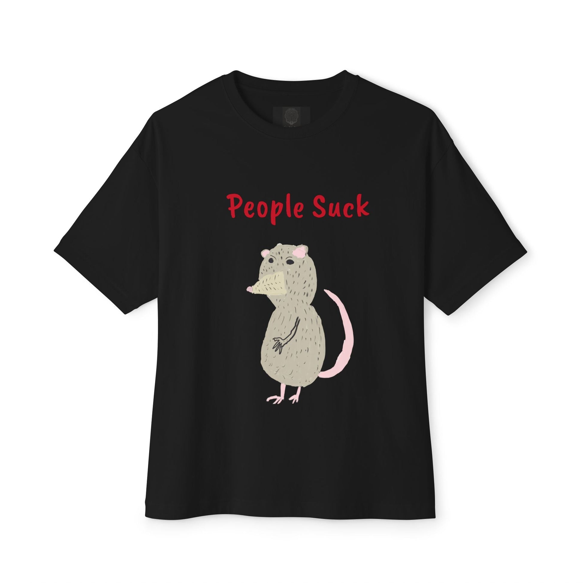 People Suck Possum Graphic Tee — Funny Sarcastic Oversized T-Shirt - The Artsy Brain