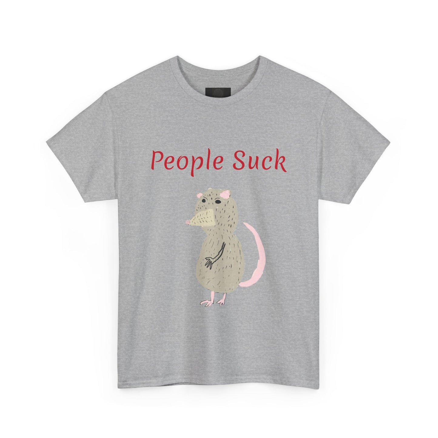 People Suck Possum T-Shirt — Cute Grumpy Opossum Graphic Tee - The Artsy Brain
