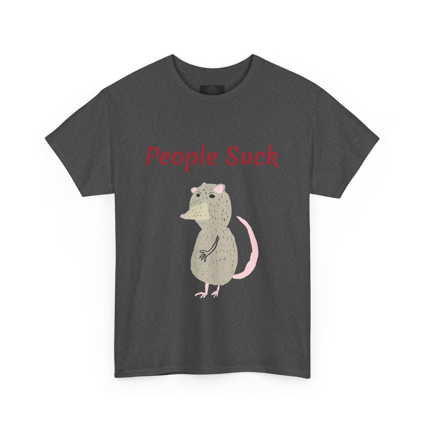 People Suck Possum T-Shirt — Cute Grumpy Opossum Graphic Tee - The Artsy Brain
