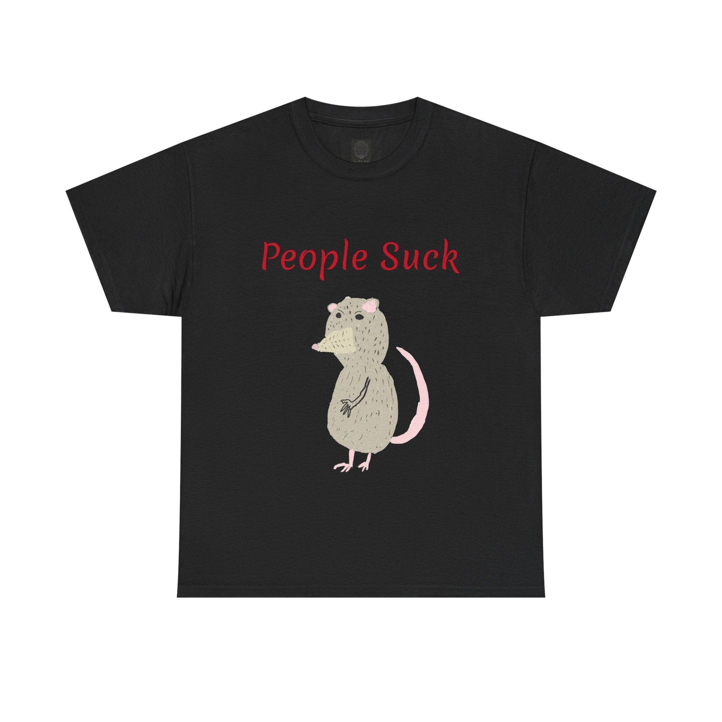 People Suck Possum T-Shirt — Cute Grumpy Opossum Graphic Tee - The Artsy Brain