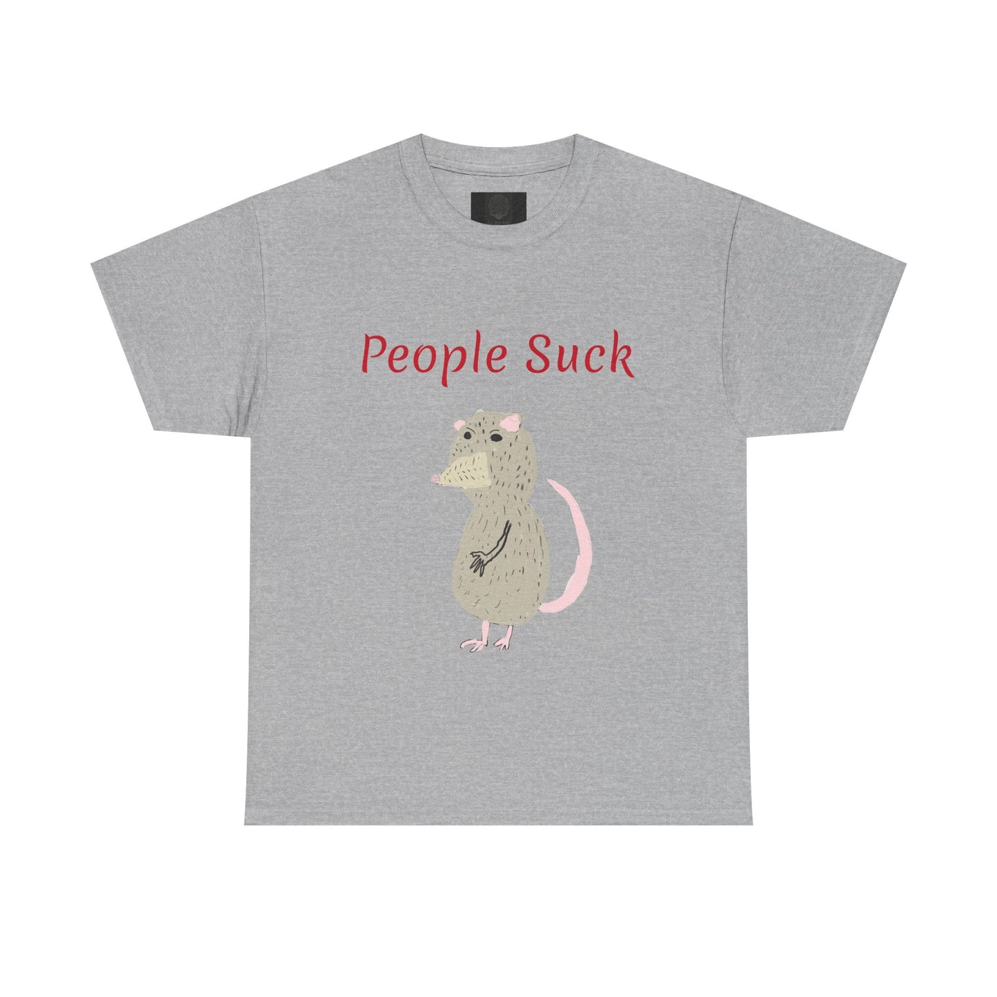 People Suck Possum T-Shirt — Cute Grumpy Opossum Graphic Tee - The Artsy Brain
