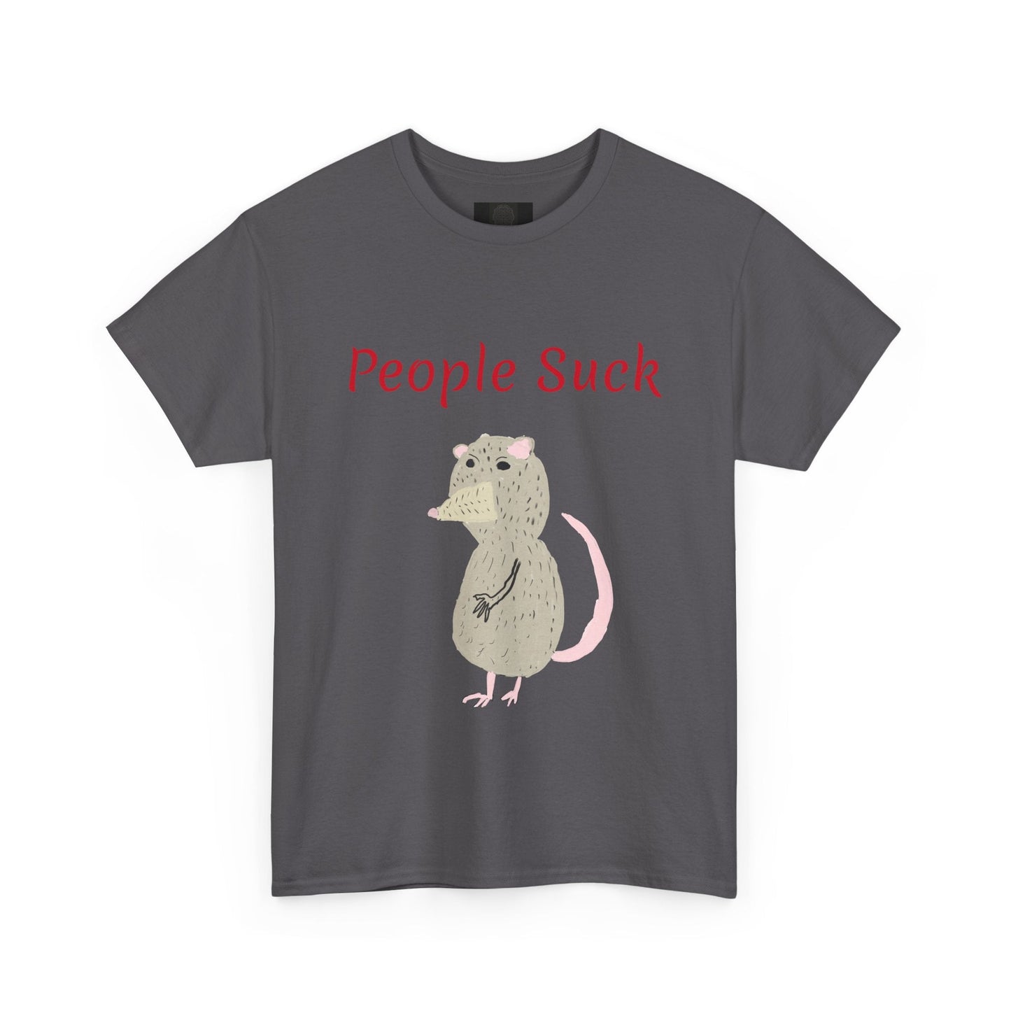 People Suck Possum T-Shirt — Cute Grumpy Opossum Graphic Tee - The Artsy Brain