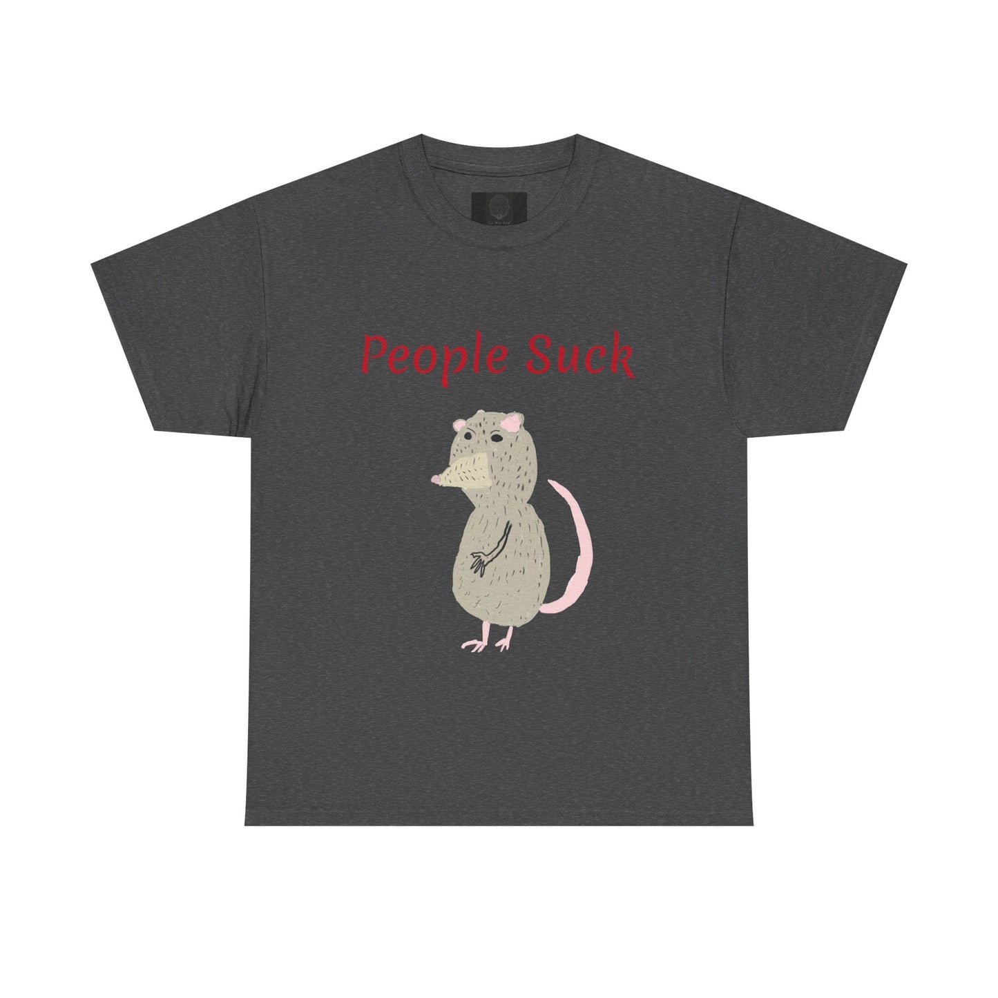 People Suck Possum T-Shirt — Cute Grumpy Opossum Graphic Tee - The Artsy Brain