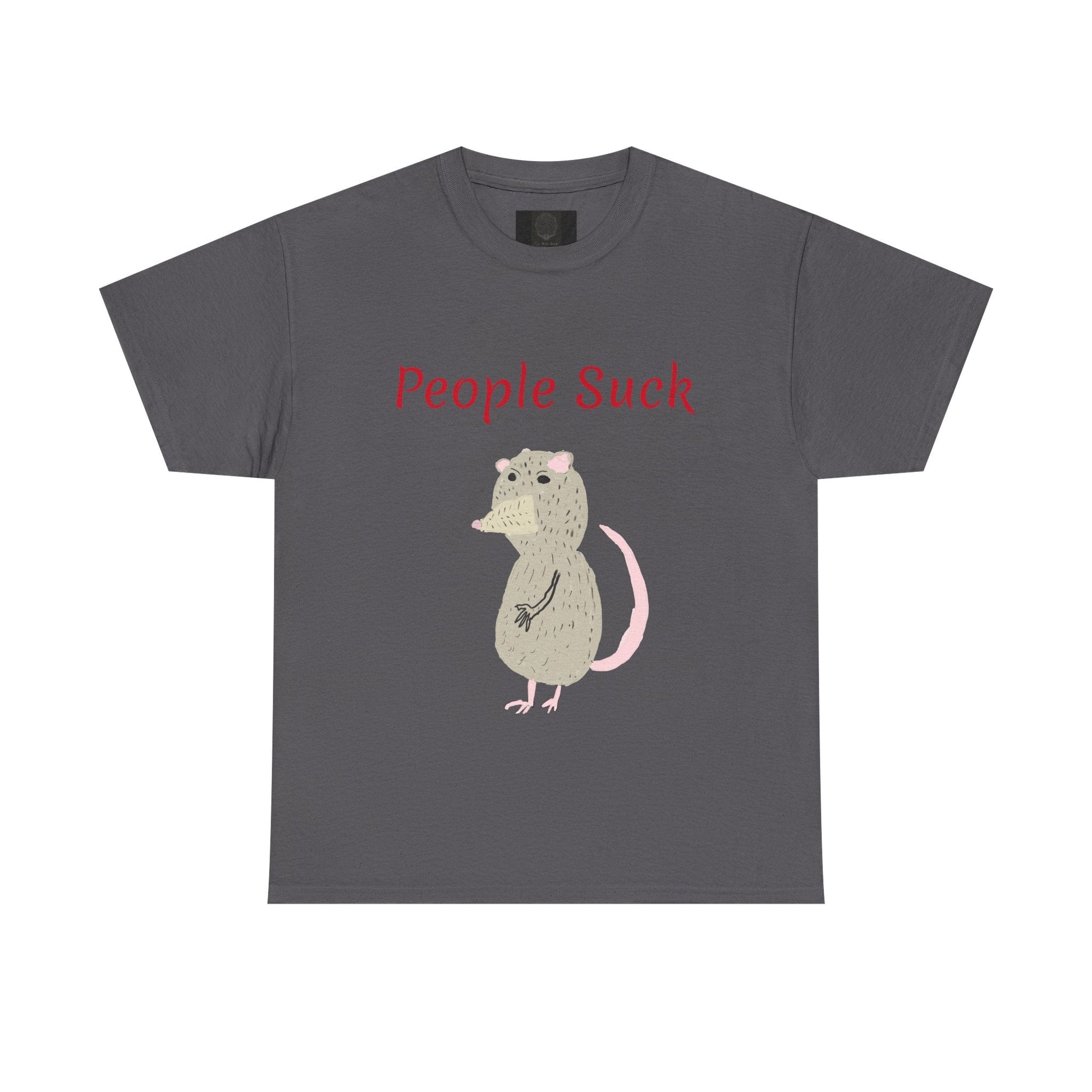 People Suck Possum T-Shirt — Cute Grumpy Opossum Graphic Tee - The Artsy Brain