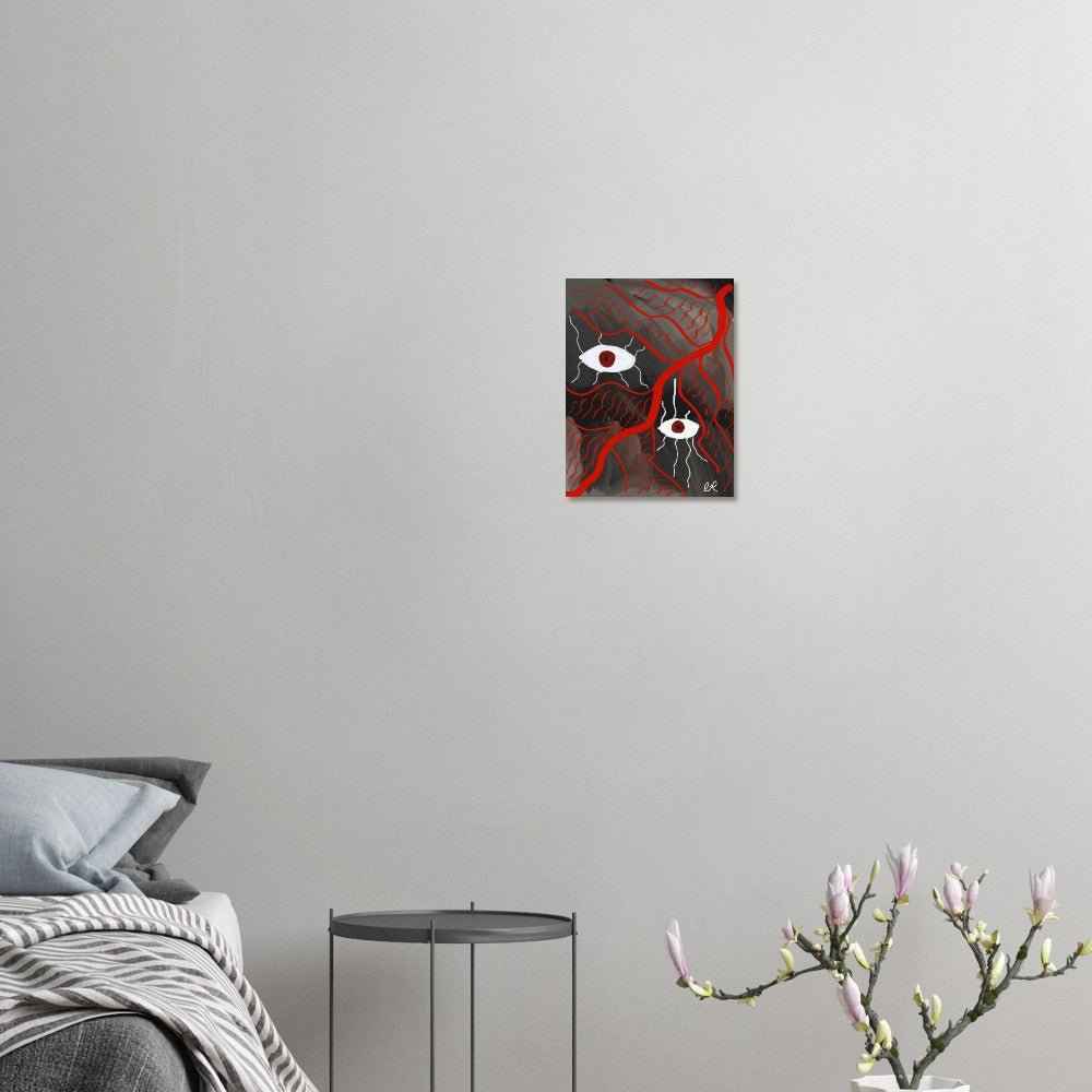 Red Noise Fine Art Poster 11x14