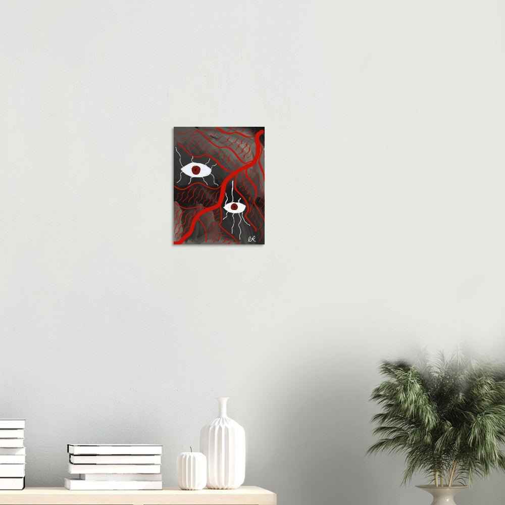 Red Noise Fine Art Poster 11x14