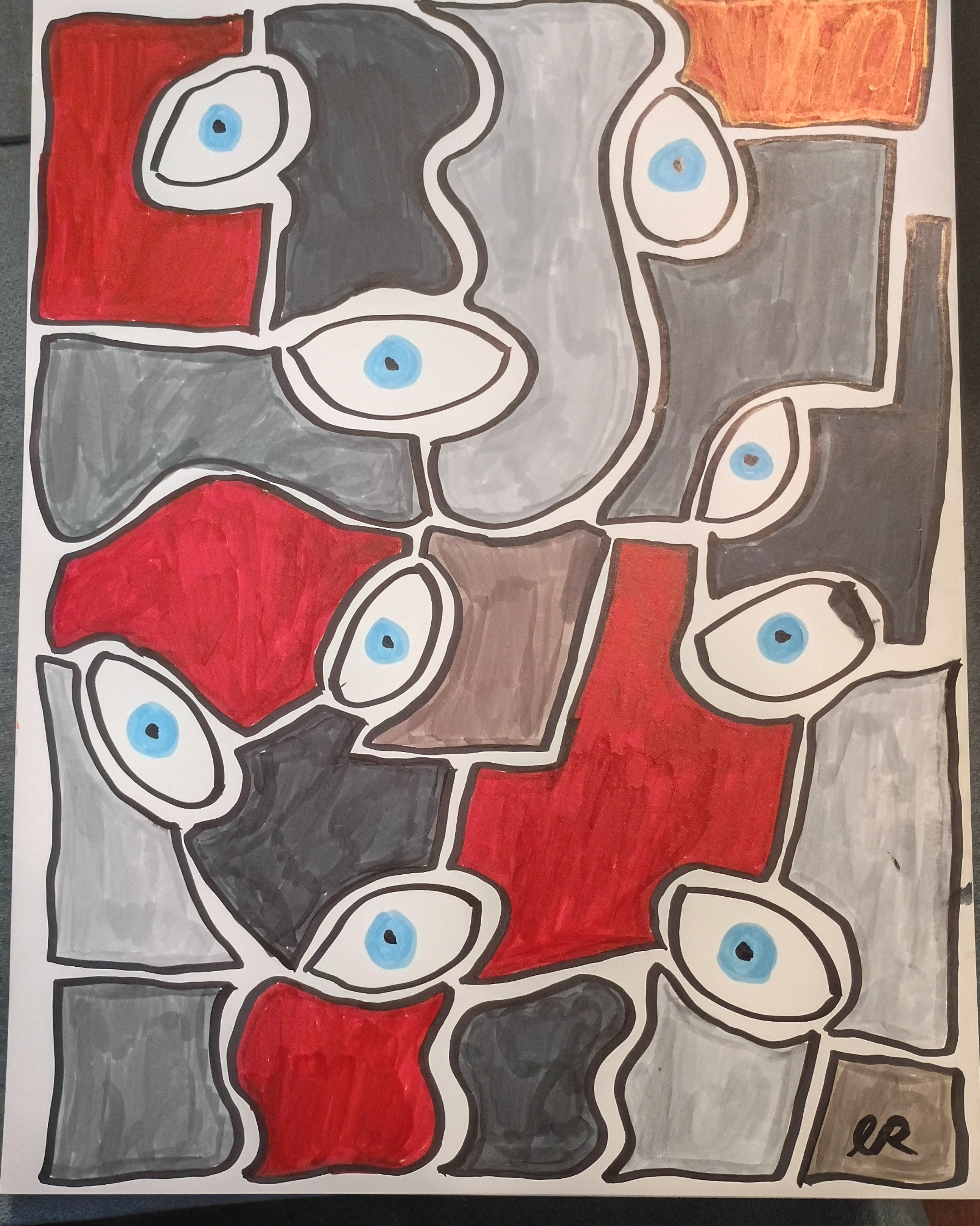 On the Lookout Original Drawing