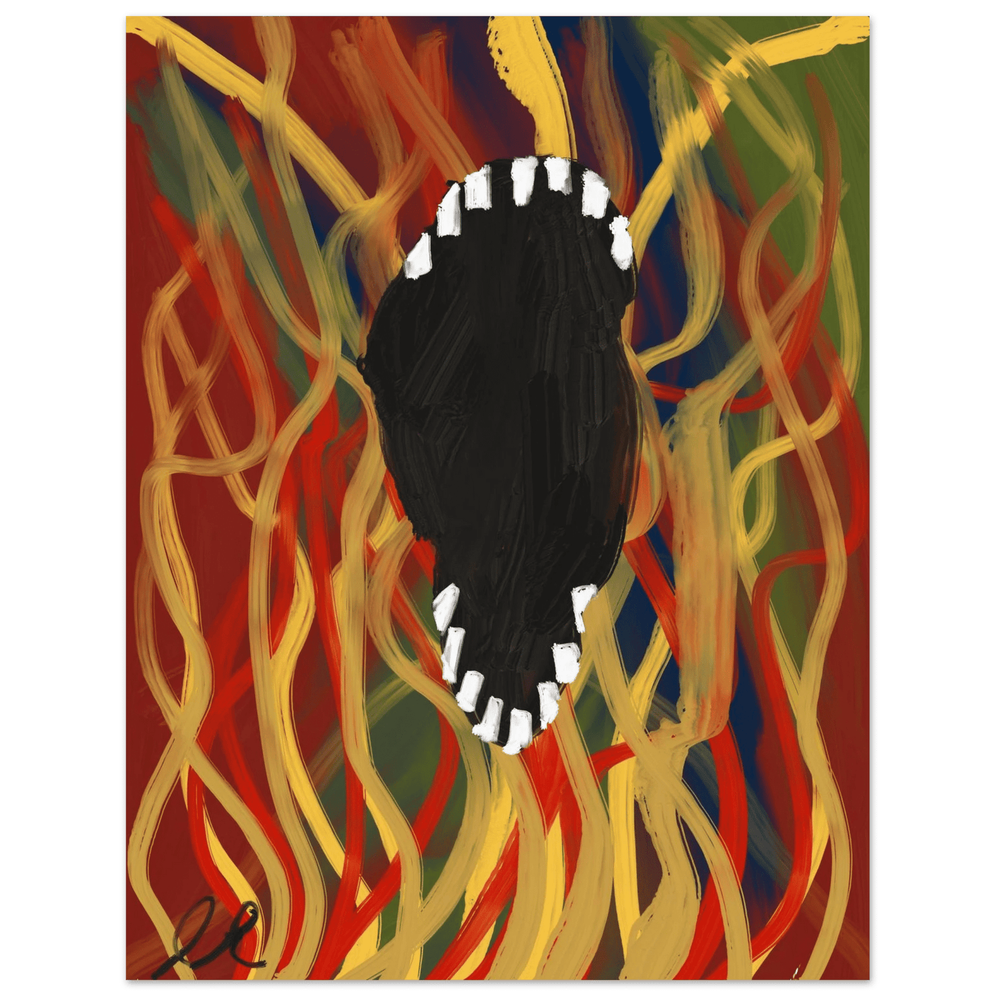 Screaming into the Void 11x14 Fine Art Poster - The Artsy Brain