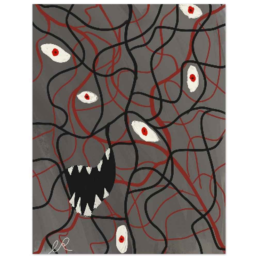 Silent Riot 11x14 Fine Art Poster