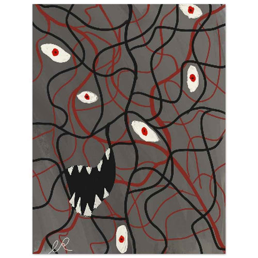 Silent Riot 11x14 Fine Art Poster