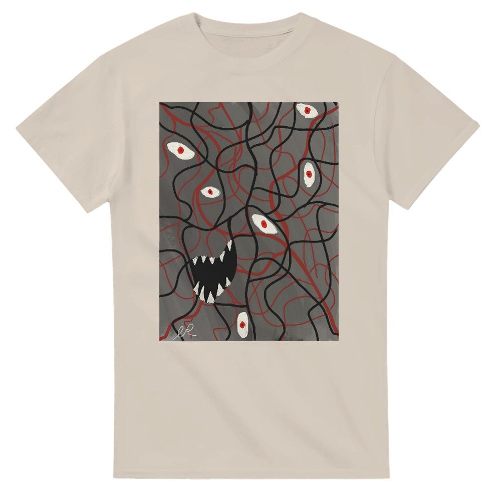 Silent Riot Heavyweight Unisex Crewneck T-shirt | Gildan® 5000 - The Artsy Brain