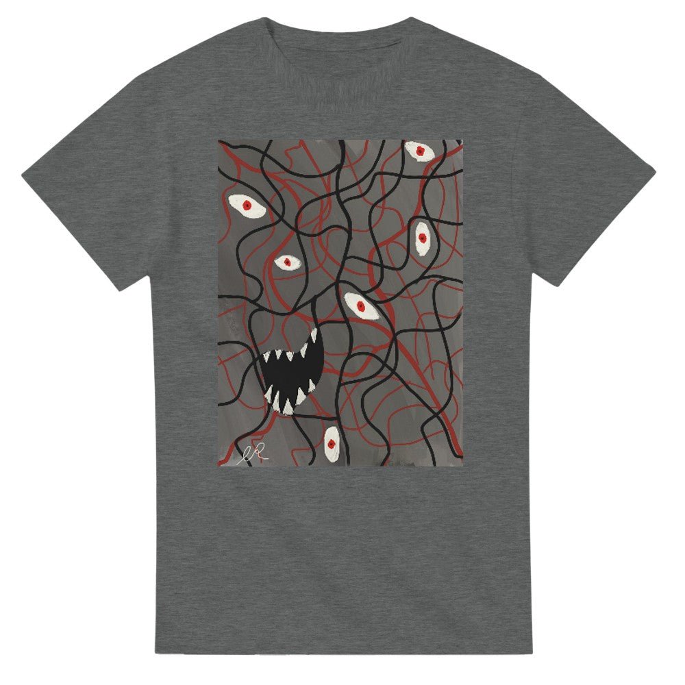 Silent Riot Heavyweight Unisex Crewneck T-shirt | Gildan® 5000 - The Artsy Brain