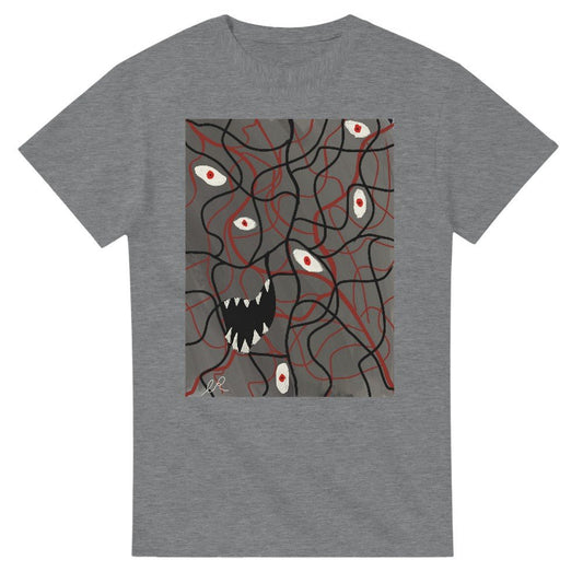 Silent Riot Heavyweight Unisex Crewneck T-shirt | Gildan® 5000 - The Artsy Brain