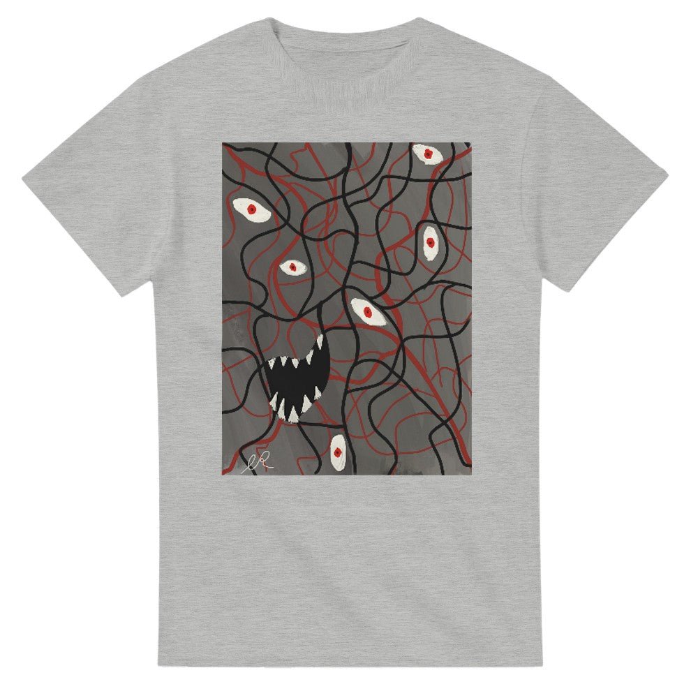 Silent Riot Heavyweight Unisex Crewneck T-shirt | Gildan® 5000 - The Artsy Brain