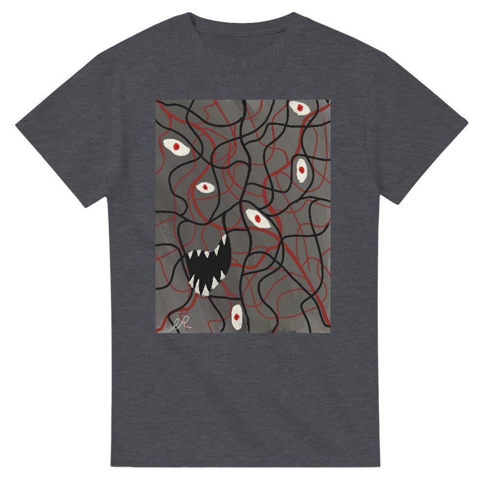 Silent Riot Heavyweight Unisex Crewneck T-shirt | Gildan® 5000 - The Artsy Brain