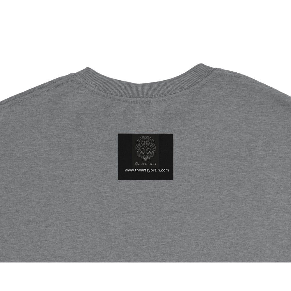 Silent Riot Heavyweight Unisex Crewneck T-shirt | Gildan® 5000 - The Artsy Brain